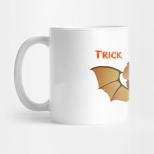 Halloween Trick or Treat Bat Cupcake Kawaii Cute Mug